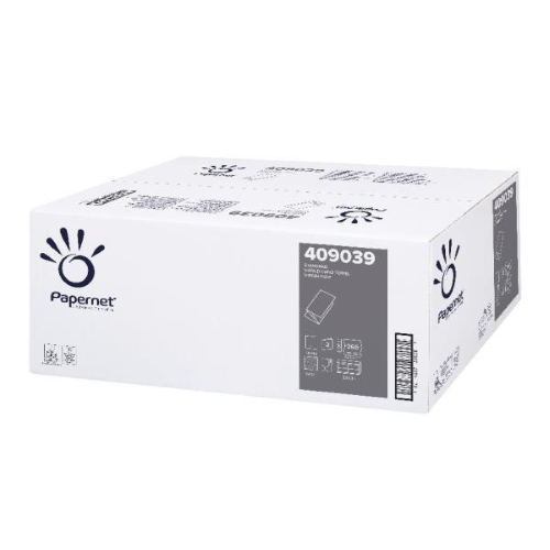 PAPERNET ASCIUGAMANI PIEGATI A V IN PURA CELLULOSA 266 FOGLI DA 21X22 CM BIANCO CONF 15 Pz.